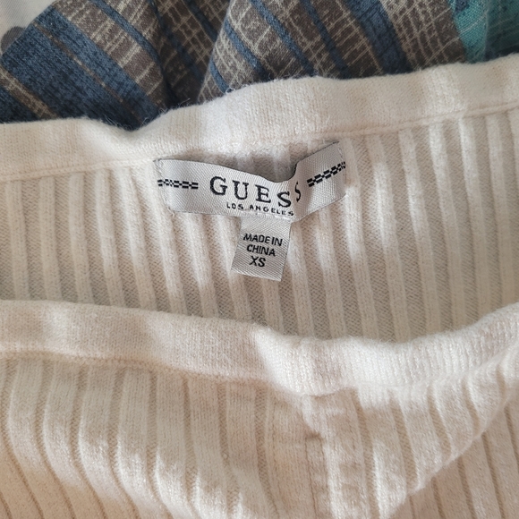 GUESS off-shoulder sweater shirt - Picture 2 of 4